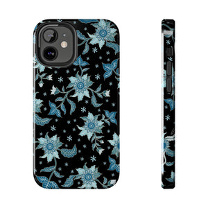 Blue Flowers-Tough Phone Cases