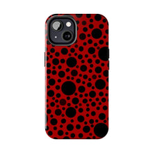 Load image into Gallery viewer, Red with black dots-Tough Phone Cases
