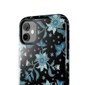 Blue Flowers-Tough Phone Cases