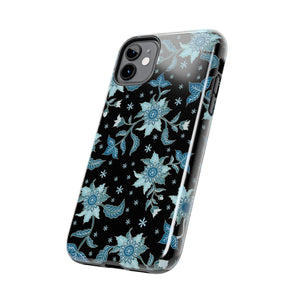 Blue Flowers-Tough Phone Cases