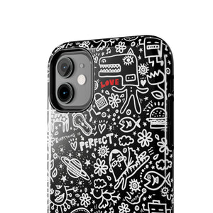 Everything is Perfect on Black-Tough Phone Cases