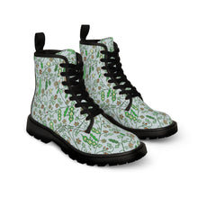 Load image into Gallery viewer, Beans in Green -Women&#39;s Canvas Boots
