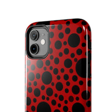 画像をギャラリービューアに読み込む, Red with black dots-Tough Phone Cases
