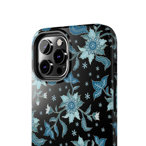 Blue Flowers-Tough Phone Cases