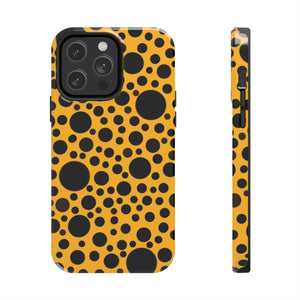 Yellow with black dots - Phone Cases