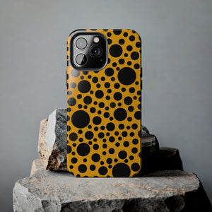 Yellow with black dots - Phone Cases