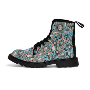 Unknown World -Women's Canvas Boots