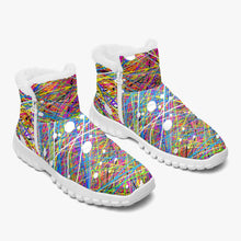 Load image into Gallery viewer, Rainbow Threads- Fur Zipper Up Boots
