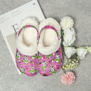 475. Lined All Over Printed Clogs Manekineko