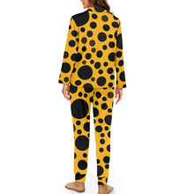 Load image into Gallery viewer, 'Yellow with Black dots' Women's Pajama Set
