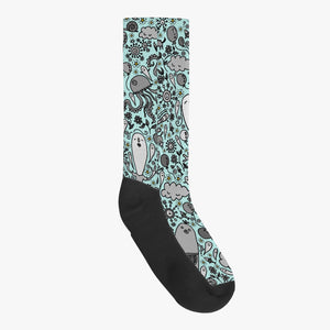 Dream in turquoise-. Reinforced Sports Socks