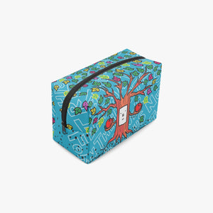 'B3' Tree in blue-Large Capacity Travel Makeup Bag