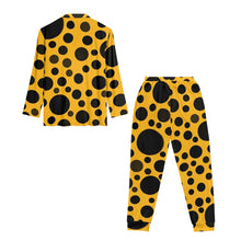 Load image into Gallery viewer, 'Yellow with Black dots' Women's Pajama Set
