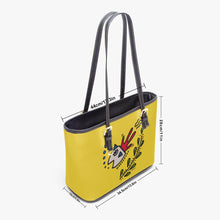 画像をギャラリービューアに読み込む, 586. Large Leather Tote Bag Fish
