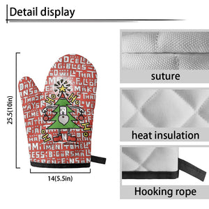 Oven glove(two pieces)