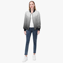 画像をギャラリービューアに読み込む, White with black dots- Trending Women’s Jacket
