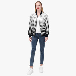 White with black dots- Trending Women’s Jacket