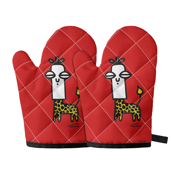 Oven glove(two pieces)