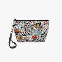 Load image into Gallery viewer, 288. Zipper Makeup Bag with Wrist Strap Halloween- zipper strap bag
