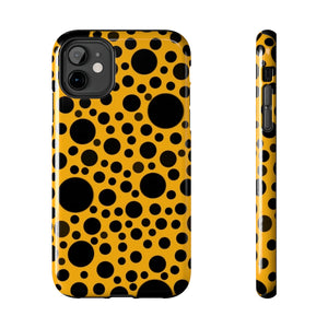 Yellow with black dots - Phone Cases