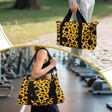 Load image into Gallery viewer, 'Yellow with Black dots' Weekender Bag
