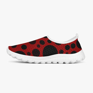 Dots in Red-Women's Slip-On