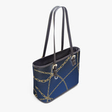 Load image into Gallery viewer, 586. Large -Leather Tote Bag Chains
