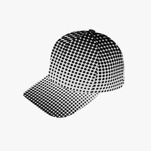 画像をギャラリービューアに読み込む, White with black dots- Baseball Cap
