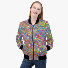 画像をギャラリービューアに読み込む, Rainbow threads-. Trending Women’s Jacket
