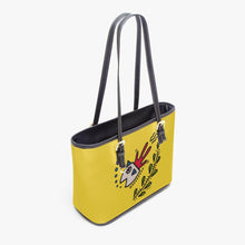 画像をギャラリービューアに読み込む, 586. Large Leather Tote Bag Fish
