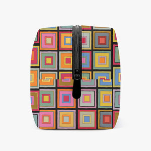 Colorful Square--Large Capacity Travel Makeup Bag