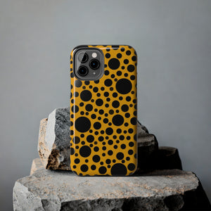 Yellow with black dots - Phone Cases