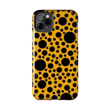 画像をギャラリービューアに読み込む, Yellow with black dots - Phone Cases
