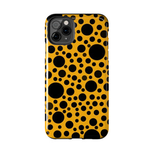 Yellow with black dots - Phone Cases