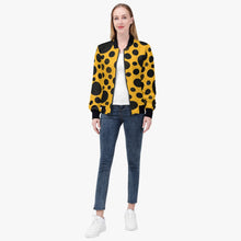 画像をギャラリービューアに読み込む, Yellow with black dots-Trending Women’s Jacket
