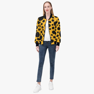 Yellow with black dots-Trending Women’s Jacket