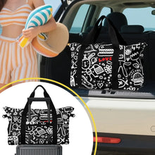 Load image into Gallery viewer, 'Everything is Perfect on Black' Lightweight luggage
