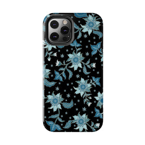 Blue Flowers-Tough Phone Cases