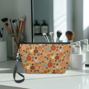 288. Zipper Makeup Bag with Wrist Strap Variety squash