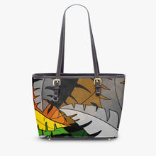 画像をギャラリービューアに読み込む, 586. Large Leather Tote Bag Jungle
