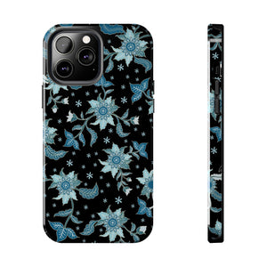 Blue Flowers-Tough Phone Cases