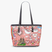 画像をギャラリービューアに読み込む, 586. Large- Leather Tote Bag Do what you love to do
