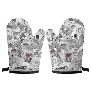 Oven glove(two pieces)
