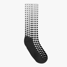 Load image into Gallery viewer, White with black dots- Reinforced Sports Socks
