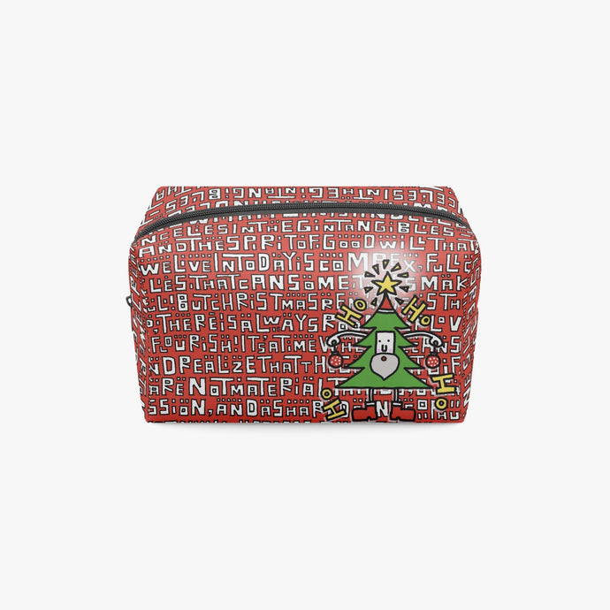 585. ‘Santa Tree’ Boxy Makeup Bag