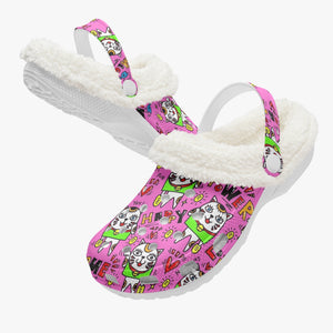 475. Lined All Over Printed Clogs Manekineko