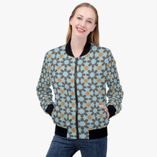 画像をギャラリービューアに読み込む, New York memories in blue-Trending Women’s Jacket
