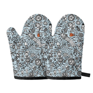 Oven glove(two pieces)