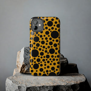 Yellow with black dots - Phone Cases