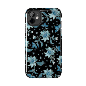 Blue Flowers-Tough Phone Cases